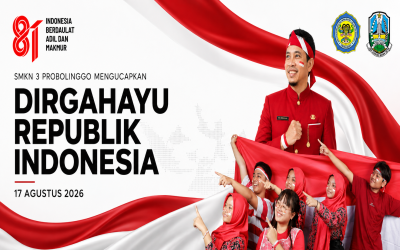 SMKN 3 PROBOLINGGO GELAR UPACARA BENDERA UNTUK MEMPERINGATI HUT RI KE-81